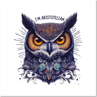 I’m Aristotelian for owl art lovers Posters and Art